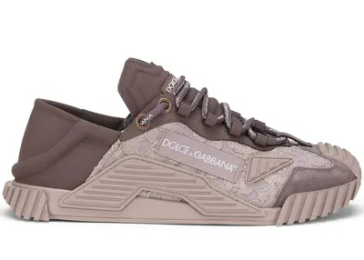 Pre-owned Dolce & Gabbana Ns1 Low Top Lace (women's) Sneakers In Beige/brown