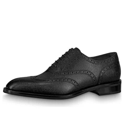 Pre-owned Louis Vuitton Graduate Richelieu Shoes 'black'