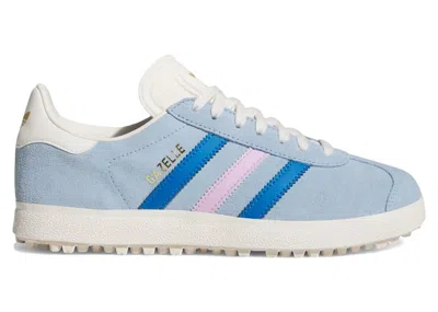 Pre-owned Adidas Originals Gazelle Spikeless Golf (women's) Sneakers In Clear Sky/blue Bird/bliss Lilac In Multi
