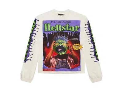 Pre-owned Hellstar Men's   Zombie Longsleeve T-shirt In White