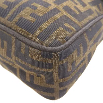 Pre-owned Fendi Brown Canvas Leather Shoulder Bag ()