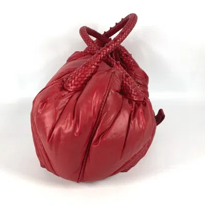 Pre-owned Fendi Zucca Red Color Nylon Shoulder Bag Tote Bag ()