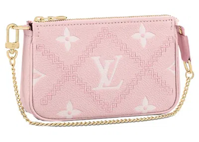 Pre-owned Louis Vuitton Women's  Mini Pochette Accessoires In Pink