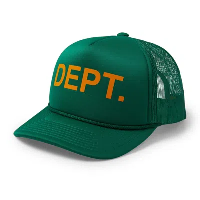 Pre-owned Gallery Dept. Dept Trucker Hat In Kelly Green