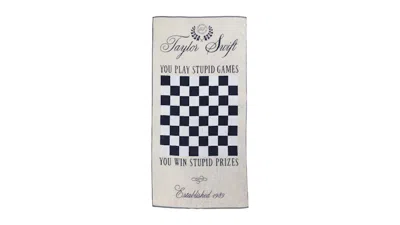 Pre-owned Taylor Swift Checker Game Towel In Multi