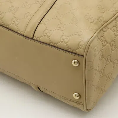 Pre-owned Gucci Beige Leather Tote Bag ()