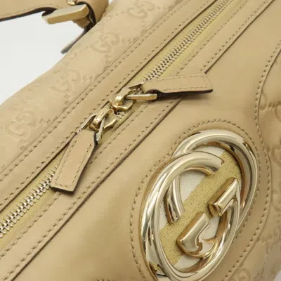 Pre-owned Gucci Beige Leather Tote Bag ()