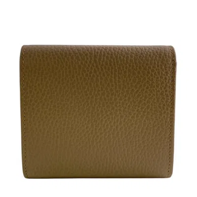 Pre-owned Gucci Beige Leather Wallet (bi-fold) () In Sand