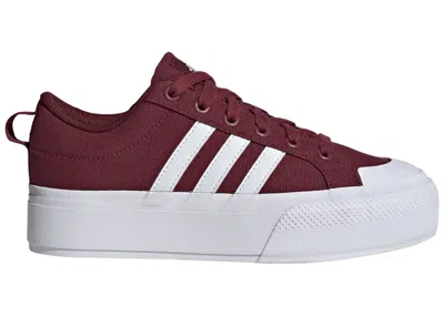 Pre-owned Adidas Originals Bravada 2.0 Platform (women's) Sneakers In Shadow Red/cloud White In Multi