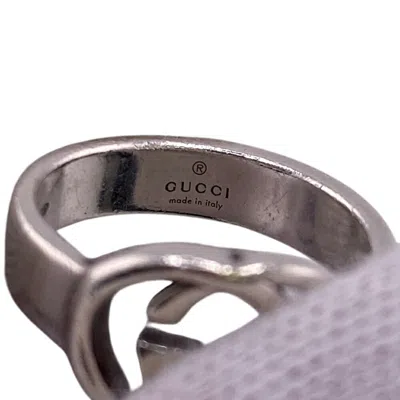 Pre-owned Gucci Silver 925 Band Ring ()