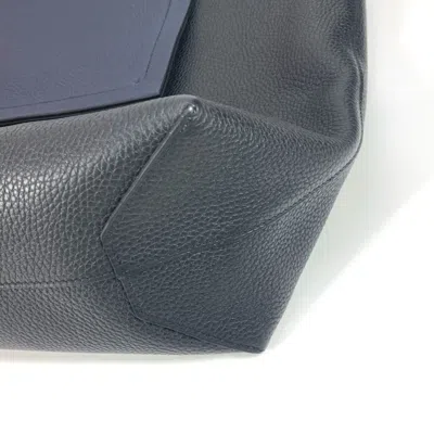 Pre-owned Hermes Black Navy Taurillon Clemence Leather Shoulder Bag Tote Bag ()