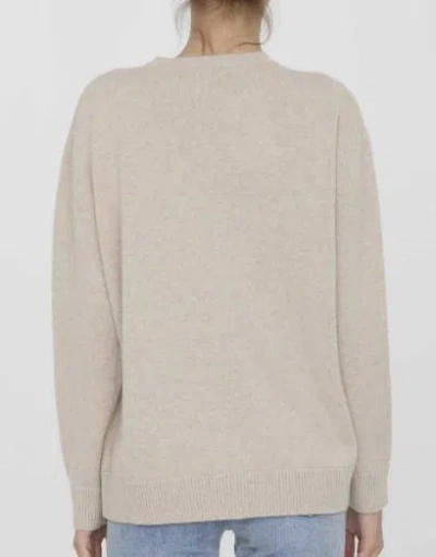 Max Mara Beige Sweatshirt With Decorative 1951 Motif