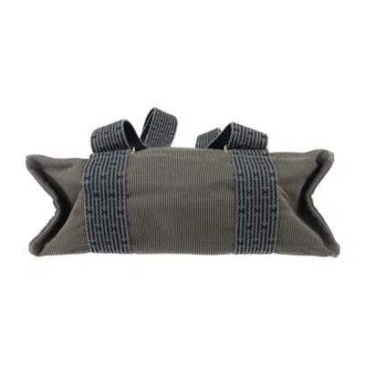 Pre-owned Hermes Gray Canvas Backpack Handbag Shoulder Bag ()