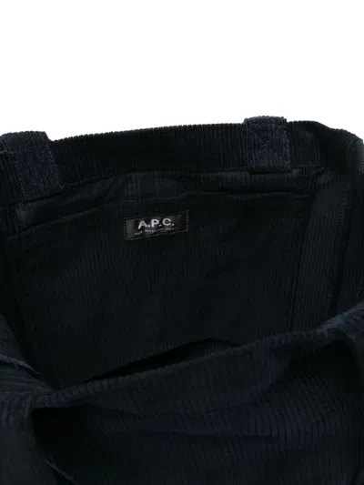 Apc A.p.c. Logo Printed Shoulder Bag In Black