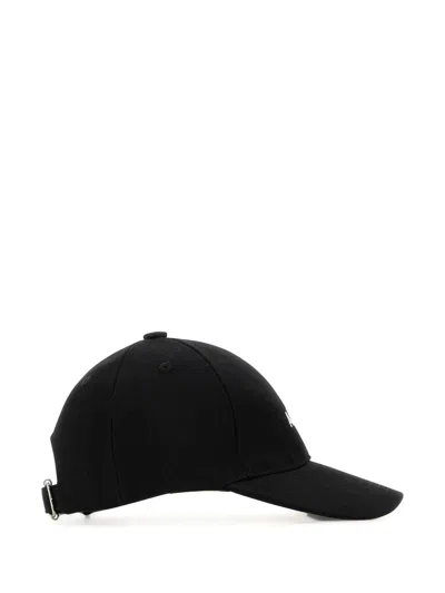 Apc A.p.c. Charlie Black Cotton Hat