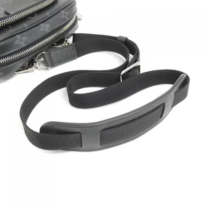 Pre-owned Louis Vuitton Black Coated Canvas Pochette Shoulder Bag ()