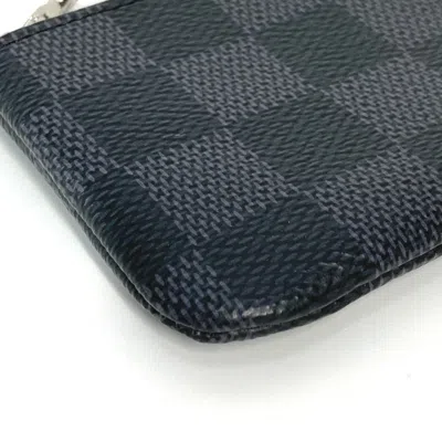 Pre-owned Louis Vuitton Black Damier Graphite Coin Purse/coin Case ()