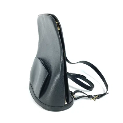 Pre-owned Louis Vuitton Black Epi Leather Backpack ()