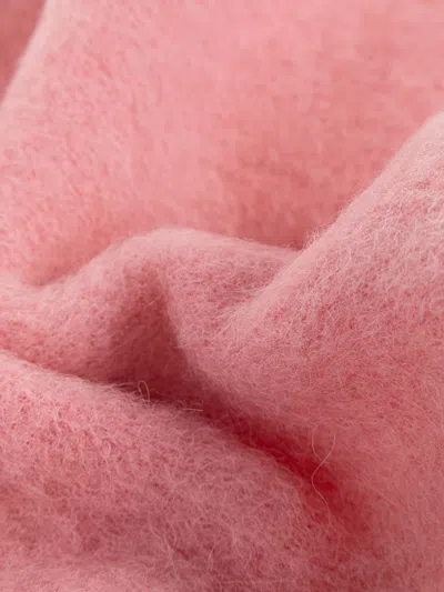 Alexander Mcqueen Alexander Mc Queen Pink Alpaca Wool Scarf In Pink