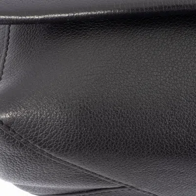 Pre-owned Louis Vuitton Black Leather Handbag Shoulder Bag ()