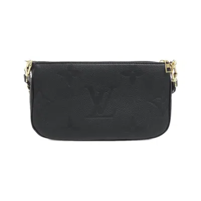Pre-owned Louis Vuitton Black Monogram Empreinte Pochette Pouch Shoulder Bag ()