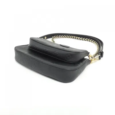 Pre-owned Louis Vuitton Black Monogram Empreinte Pochette Pouch Shoulder Bag ()