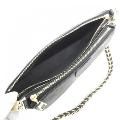 Pre-owned Louis Vuitton Black Monogram Empreinte Pochette Pouch Shoulder Bag ()
