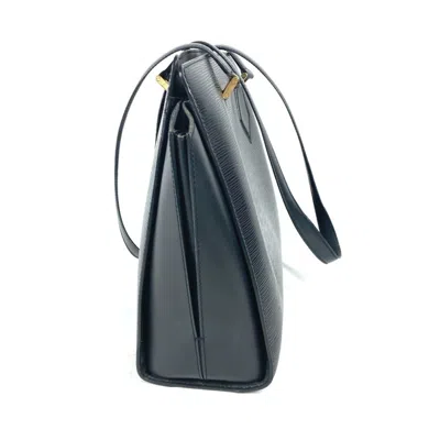 Pre-owned Louis Vuitton Black Noir Epi Leather Shoulder Bag Tote Bag ()