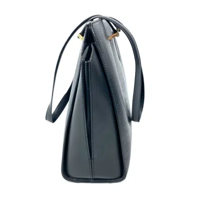 Pre-owned Louis Vuitton Black Noir Epi Leather Shoulder Bag Tote Bag ()