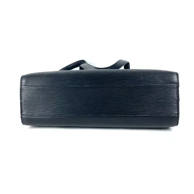 Pre-owned Louis Vuitton Black Noir Epi Leather Shoulder Bag Tote Bag ()