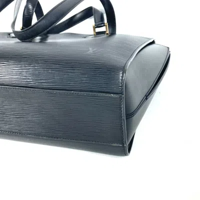 Pre-owned Louis Vuitton Black Noir Epi Leather Shoulder Bag Tote Bag ()