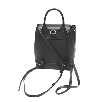 Pre-owned Louis Vuitton Black Noir Leather Backpack ()