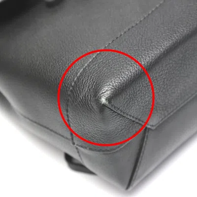 Pre-owned Louis Vuitton Black Noir Leather Backpack ()