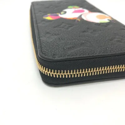 Pre-owned Louis Vuitton Black Noir Monogram Empreinte Long Wallet (bi-fold) ()