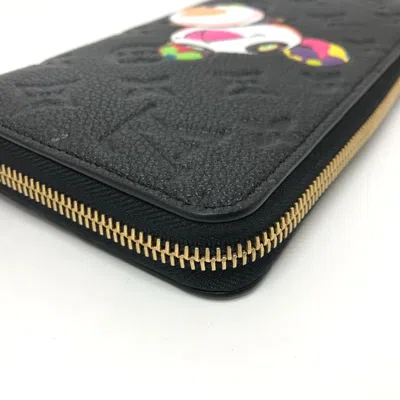 Pre-owned Louis Vuitton Black Noir Monogram Empreinte Long Wallet (bi-fold) ()