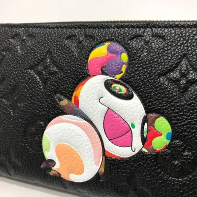 Pre-owned Louis Vuitton Black Noir Monogram Empreinte Long Wallet (bi-fold) ()
