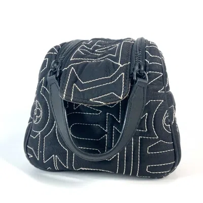 Pre-owned Louis Vuitton Black White Nylon Clutch Bag Pouch ()