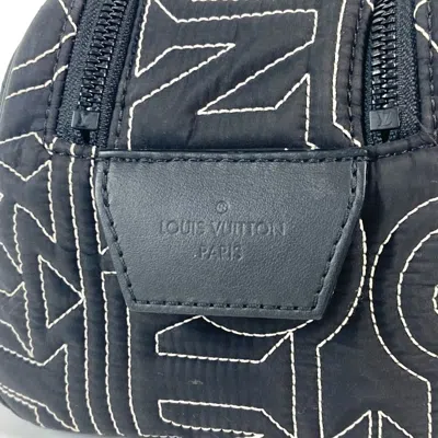 Pre-owned Louis Vuitton Black White Nylon Clutch Bag Pouch ()