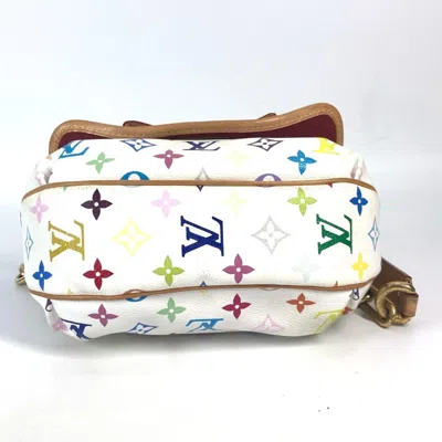 Pre-owned Louis Vuitton Blanc Multi-color White Monogram Multicolore Handbag Shoulder Bag ()