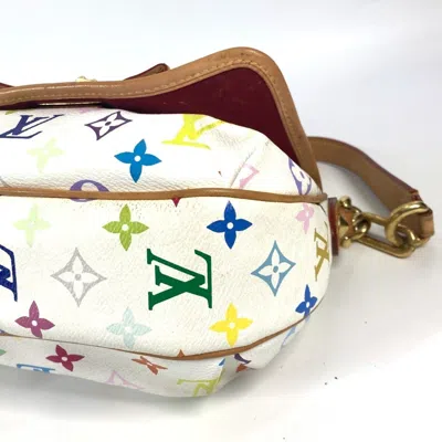 Pre-owned Louis Vuitton Blanc Multi-color White Monogram Multicolore Handbag Shoulder Bag ()