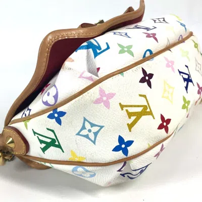 Pre-owned Louis Vuitton Blanc Multi-color White Monogram Multicolore Handbag Shoulder Bag ()