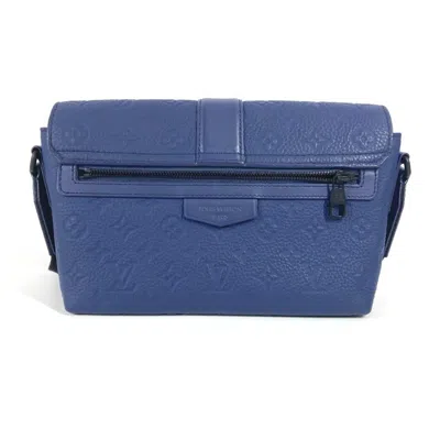 Pre-owned Louis Vuitton Blue Leather Shoulder Bag ()