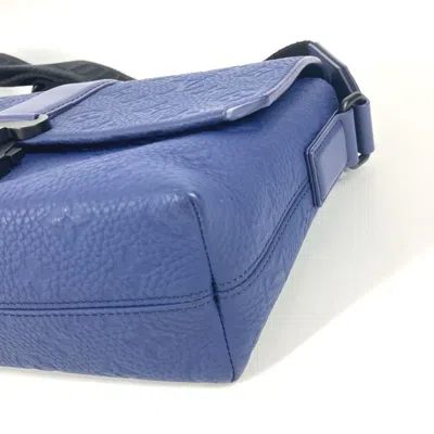 Pre-owned Louis Vuitton Blue Leather Shoulder Bag ()