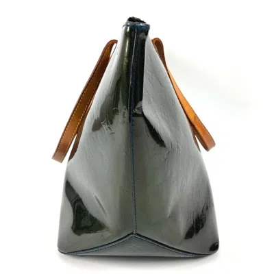 Pre-owned Louis Vuitton Blue Nuit Green Monogram Vernis Canvas Shoulder Bag Tote Bag ()
