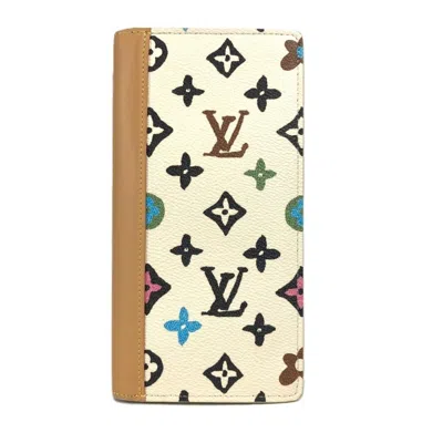 Pre-owned Louis Vuitton Brown Canvas Long Wallet (bi-fold) ()