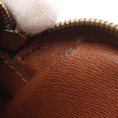 Pre-owned Louis Vuitton Brown Coated Canvas Leather Clutch Bag ()