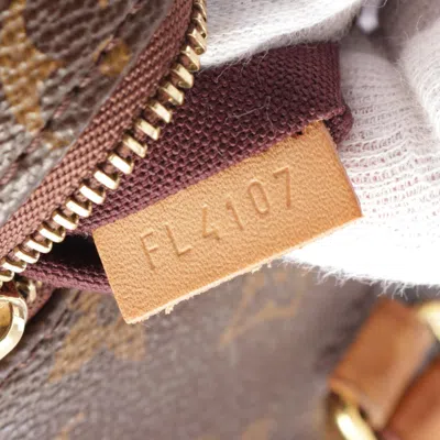 Pre-owned Louis Vuitton Brown Coated Canvas Leather Shoulder Bag ()