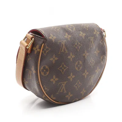 Pre-owned Louis Vuitton Brown Coated Canvas Leather Shoulder Bag ()