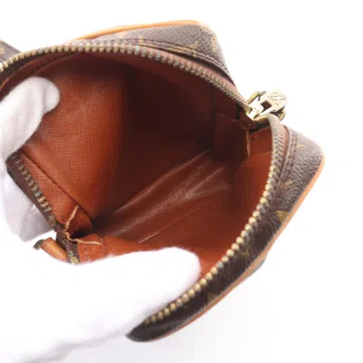 Pre-owned Louis Vuitton Brown Coated Canvas Leather Shoulder Bag ()
