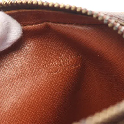Pre-owned Louis Vuitton Brown Coated Canvas Leather Shoulder Bag ()